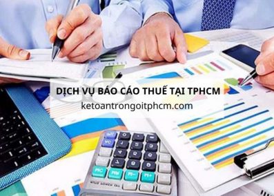 dịch vụ báo cáo thuế tại tphcm